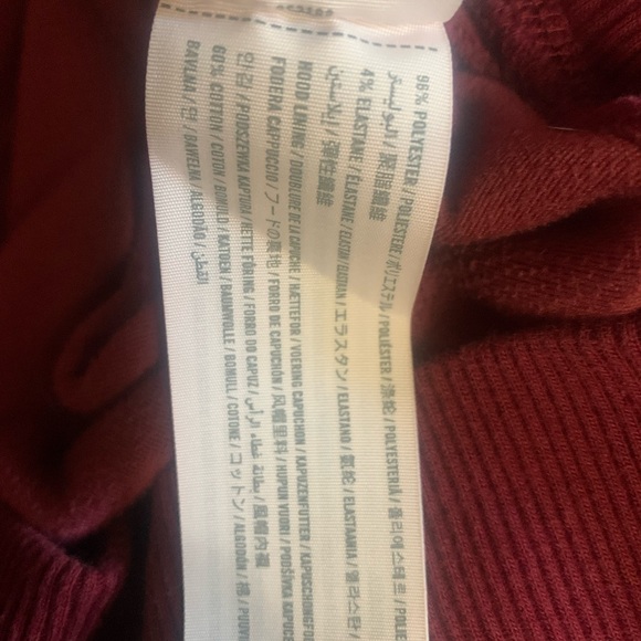 Hollister Velour Burgundy Hoodie - Picture 6 of 6